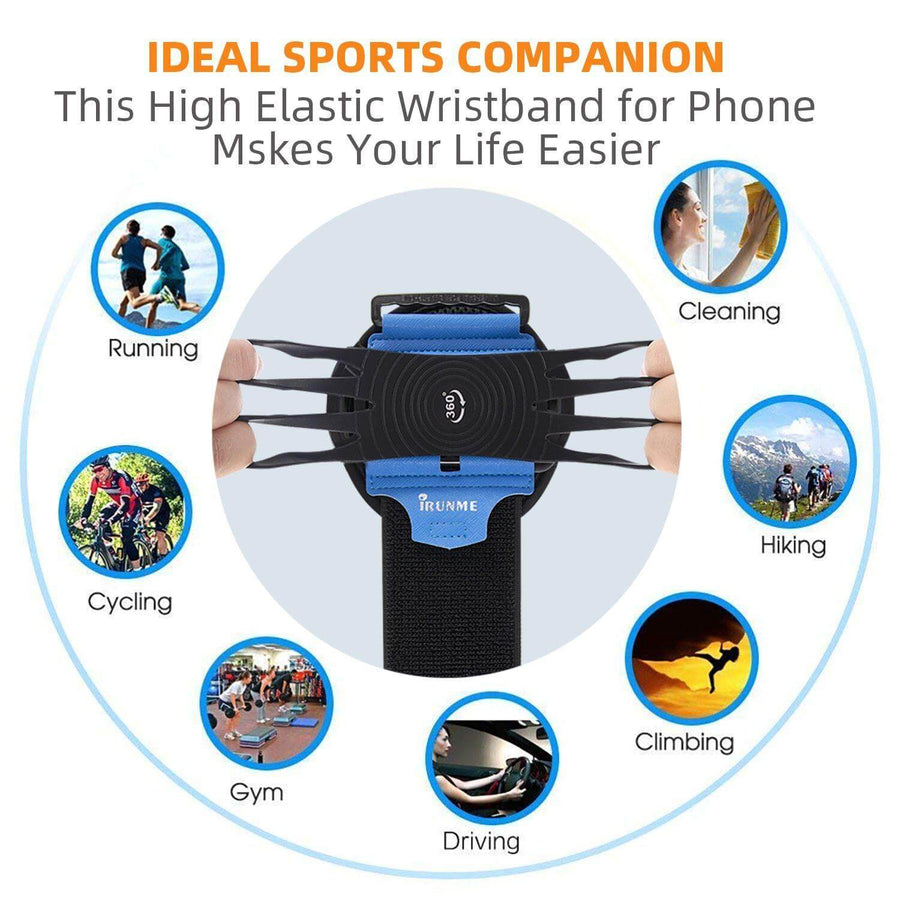 Rotating Sports Phone Holder Wristband - Image 6