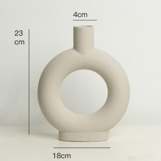 Nordic Art Elegant Flower Ceramic Vase - Image 15