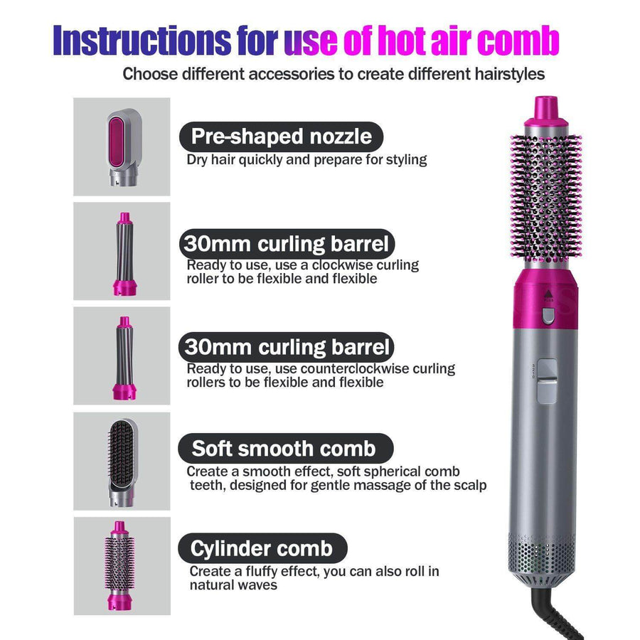 5in1 Negative Ion Hair Straightener Curler - Image 11