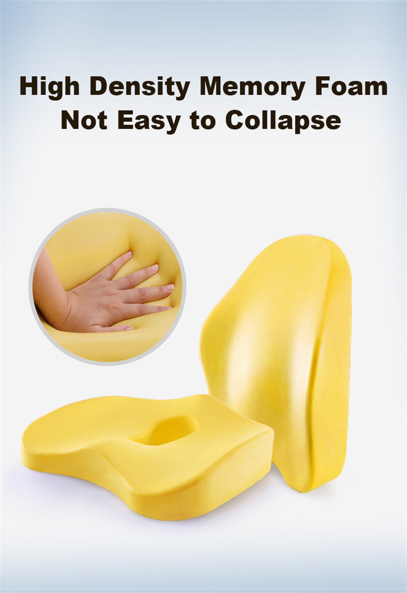 Office Chair Memory Foam Cushion Pillow Set - Image 5