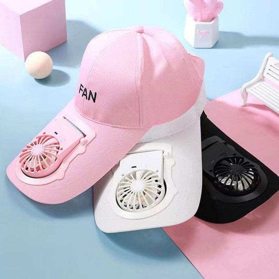 Summer USB Charging Cooler Fan Cap - Image 0