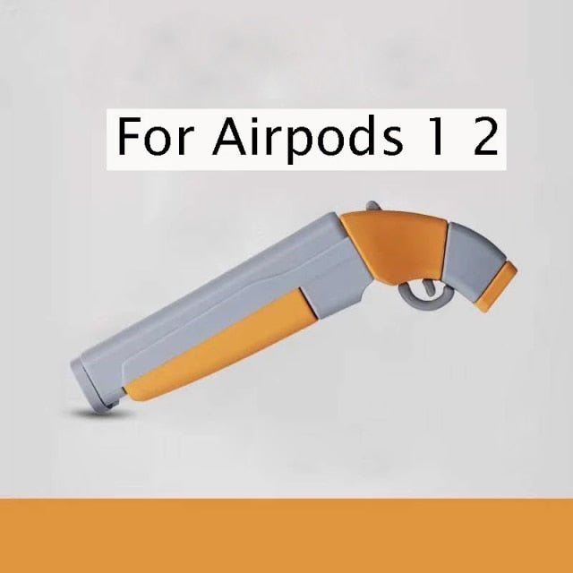 3D Gun Shape Soft Silicone AirPods Case - Image 3