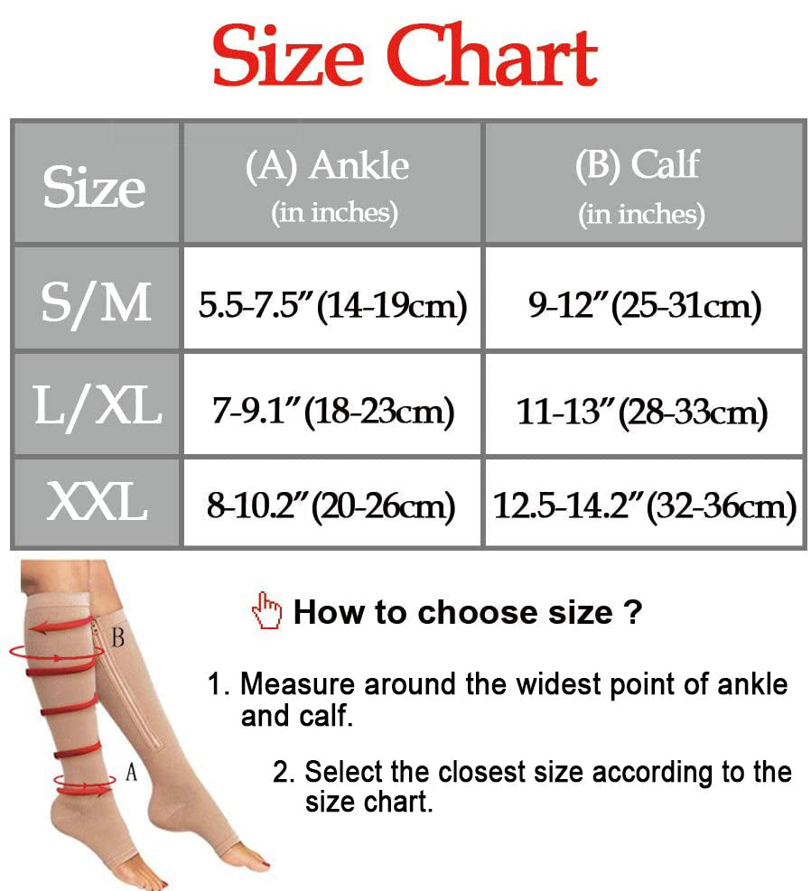 Unisex Knee Length Slim Compression Socks - Image 6
