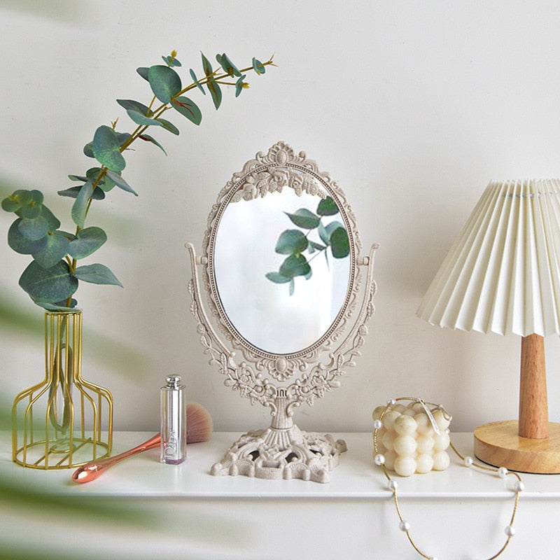 Nordic Vintage Decorative Makeup Mirror - Image 0