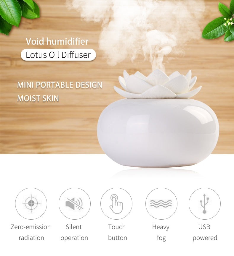 Lotus Ceramic Simplicity Aroma Humidifier