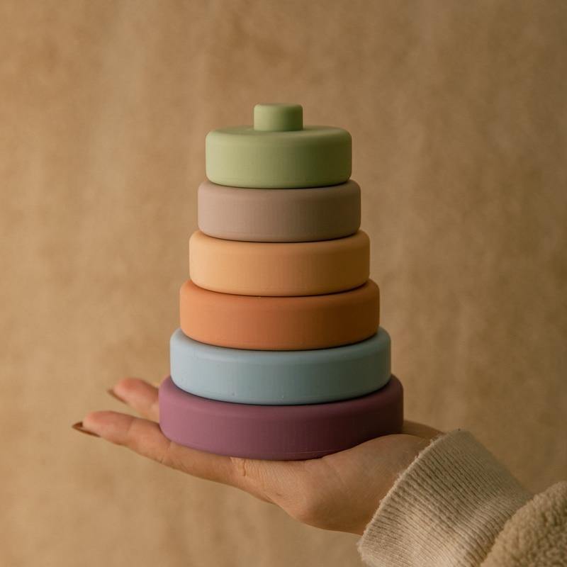 Baby Silicone Construction Stacking Smart Block Game - Image 8