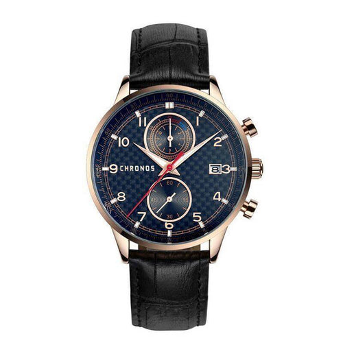 Montre Luxury Genuine Leather Strap Watch - Image 0