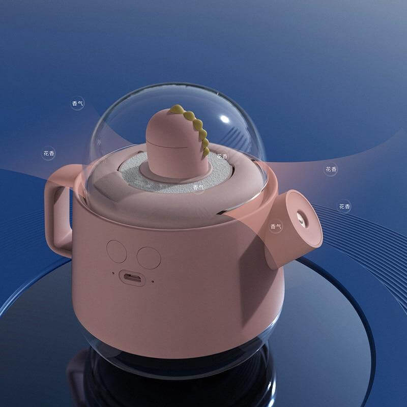 Teapot USB Colorful Air Humidifier Night Light - Image 1