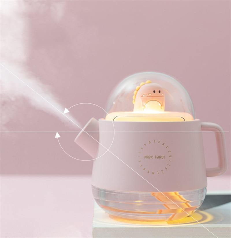 Teapot USB Colorful Air Humidifier Night Light - Image 11