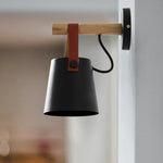 Nordic Style Wood Elegant Wall Lamp