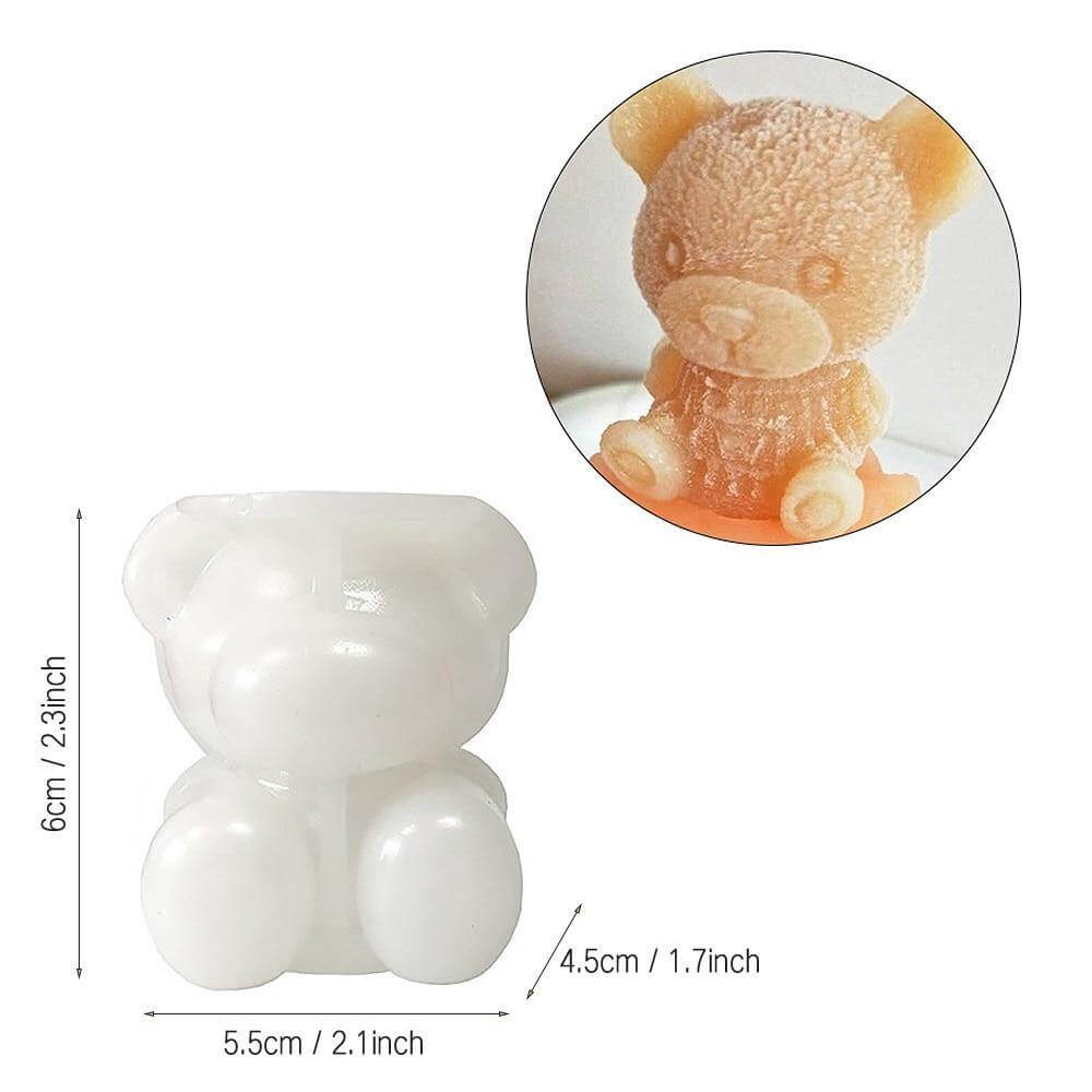 3D Bear Ice Cube Mold