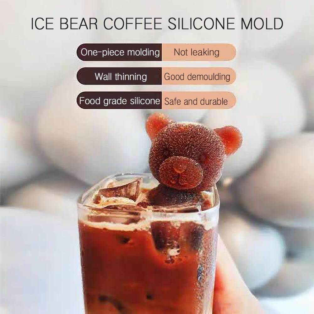 3D Bear Ice Cube Mold - MaviGadget