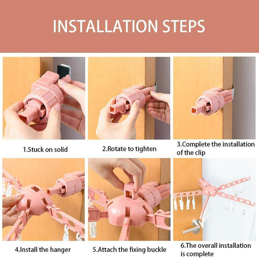 Indoor Window Foldable Clothes Drying Rack - Image 7