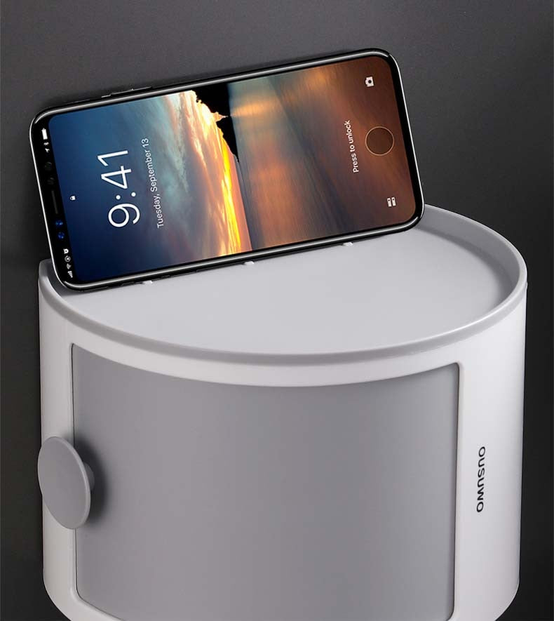 Waterproof Multi-Layer Toilet Paper Holder Shelf - Image 4