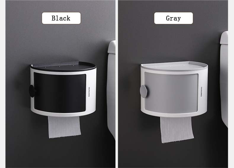 Waterproof Multi-Layer Toilet Paper Holder Shelf - Image 11