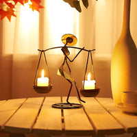 Nordic Abstract Character Metal Candle Holder - Image 11