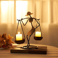 Nordic Abstract Character Metal Candle Holder - Image 13