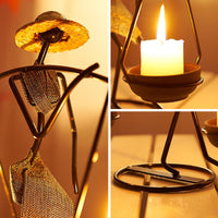 Nordic Abstract Character Metal Candle Holder - Image 9