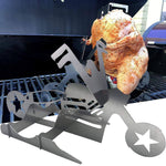 Motorcycle Chicken Grill Stand Rack