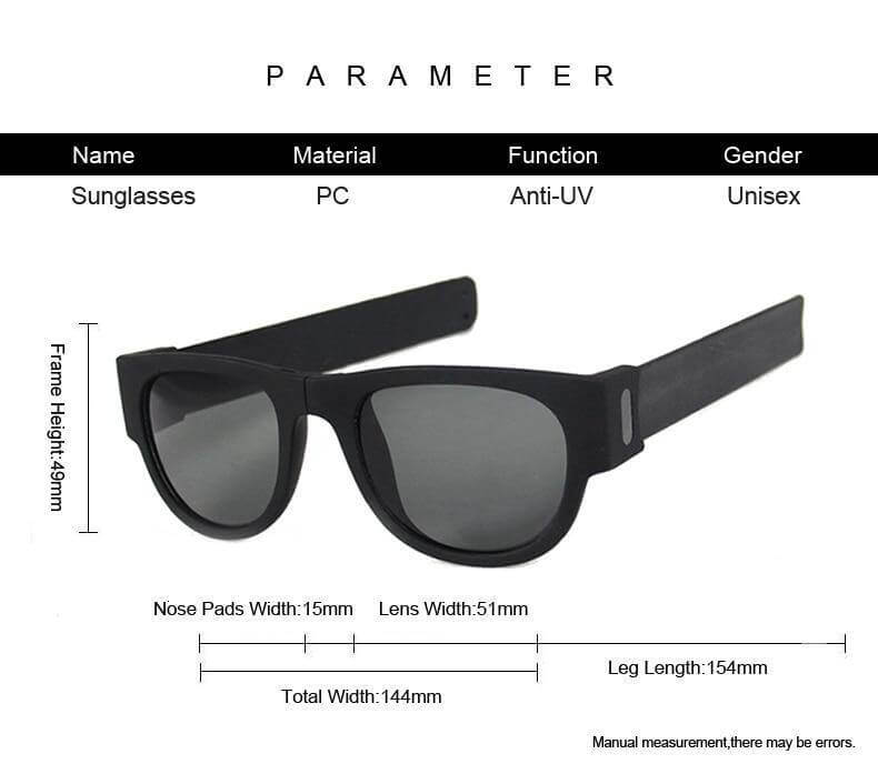 Folding Roll Wristband Sunglasses - Image 9