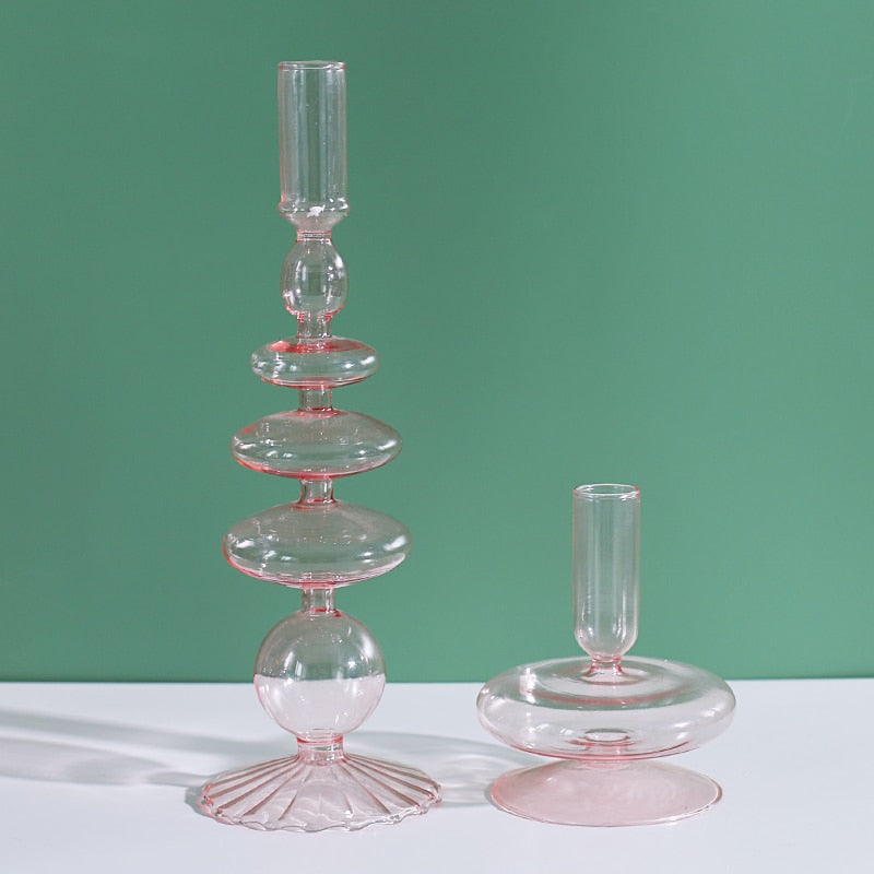 Nordic Stylish Bubble Glass Candle Holder - Image 6