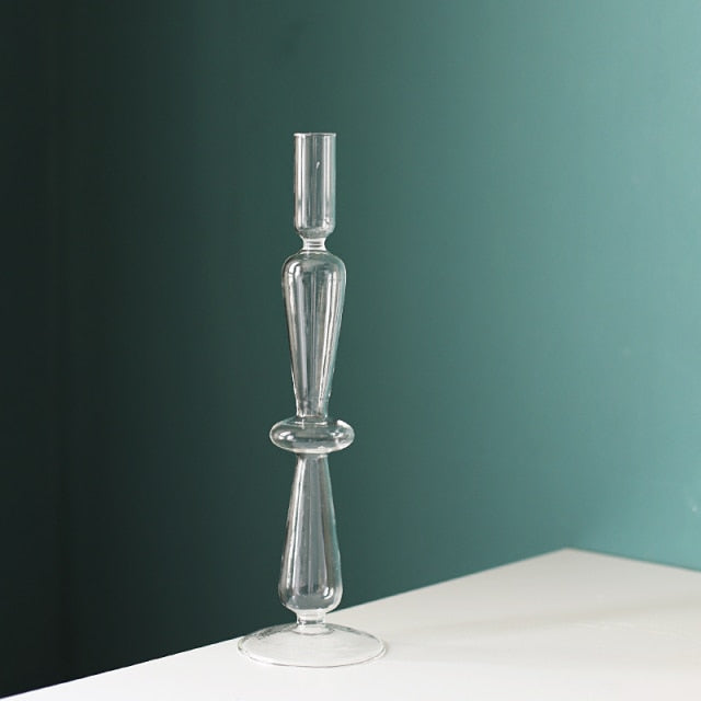 Nordic Stylish Bubble Glass Candle Holder