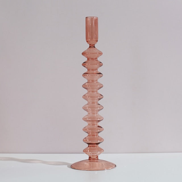 Nordic Stylish Bubble Glass Candle Holder - Image 10