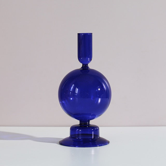 Nordic Stylish Bubble Glass Candle Holder - Image 19