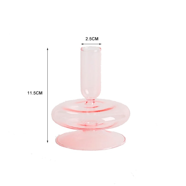 Nordic Stylish Bubble Glass Candle Holder - Image 23