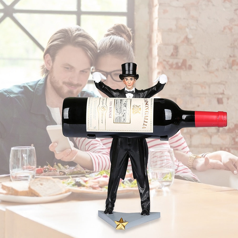 Creative Handmade Magician Wine Holder