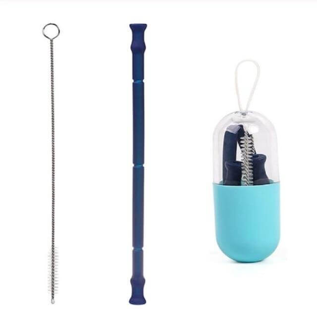 Foldable Reusable Silicone Straw