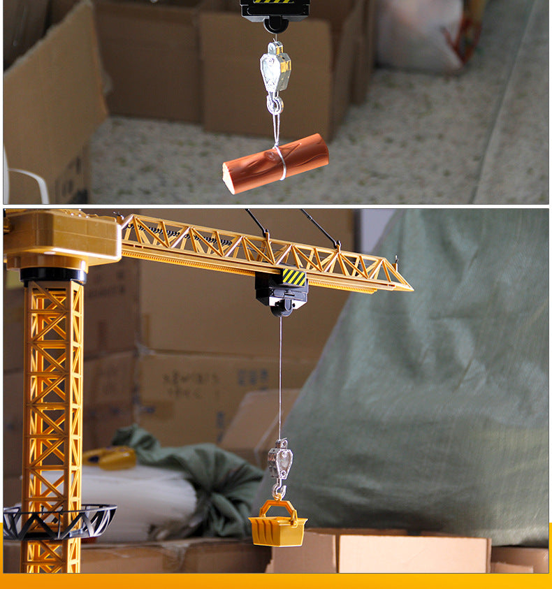 Remote Control Rotating Kids Toy Construction Crane - Image 5