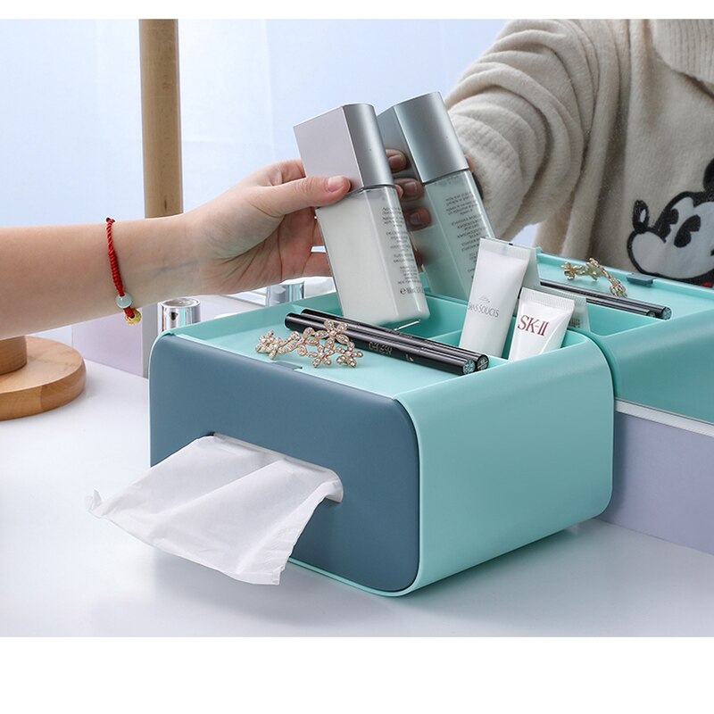 Nordic Minimal Tissue Box Desk Organizer