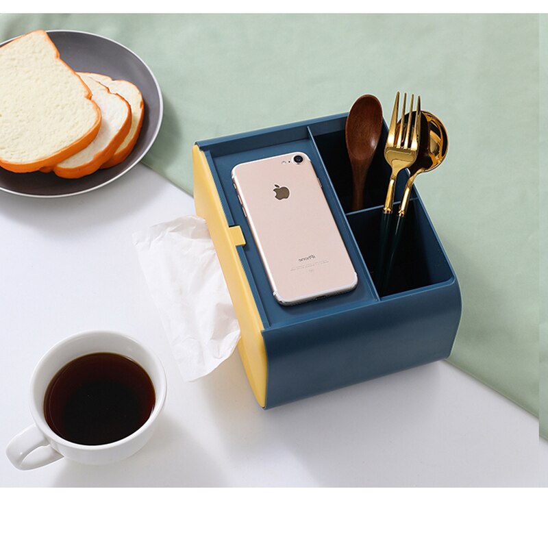 Nordic Minimal Tissue Box Desk Organizer - Image 4