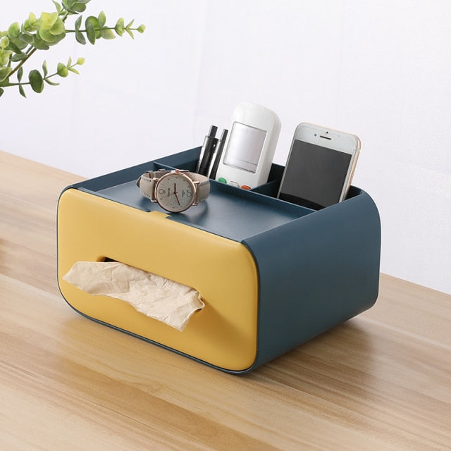 Nordic Minimal Tissue Box Desk Organizer - Image 6