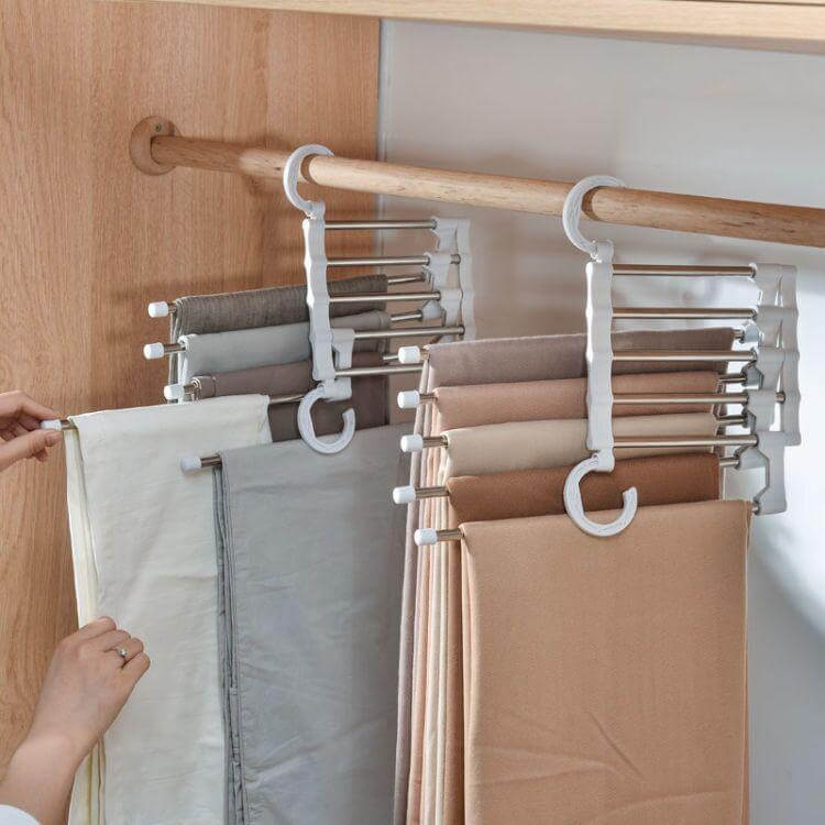 5in1 Adjustable Closet Organizer Trouser Hanger - Image 10