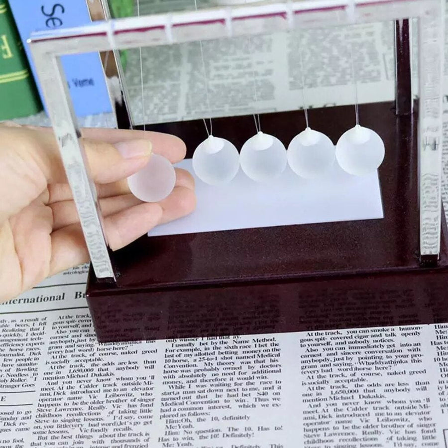 Newtons Cradle Led Colorful Science Toy - Image 3