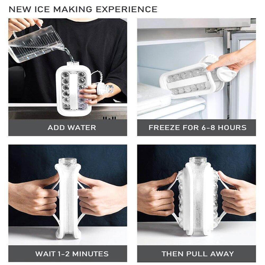 Portable Cooler with Lid and Ice Maker - Image 4