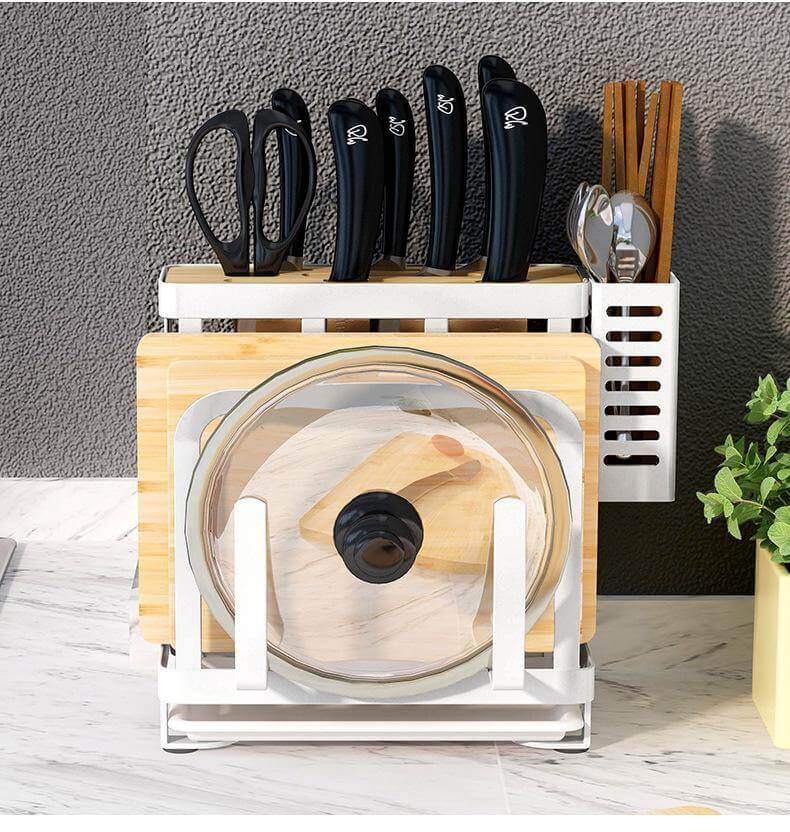 Stainless Steel Kitchen Utensils Organizer Drying Rack - MaviGadget