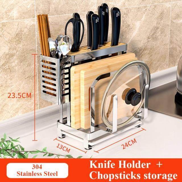Stainless Steel Kitchen Utensils Organizer Drying Rack - Image 9