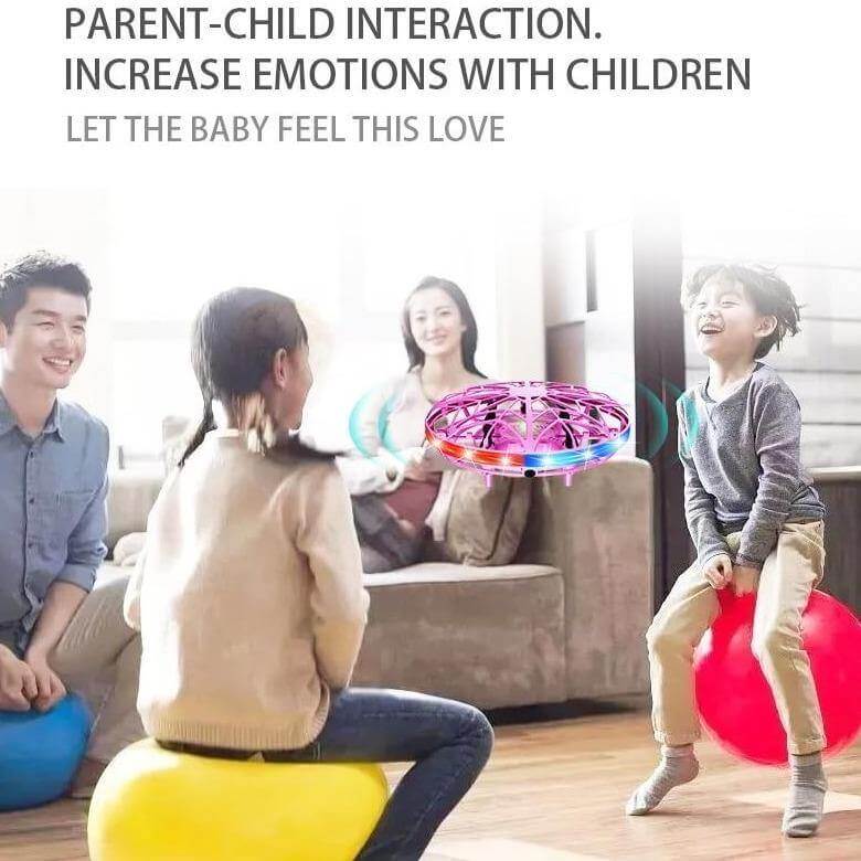 Portable Quadcopter Gesture Sensing Drone with Led Light - Image 2