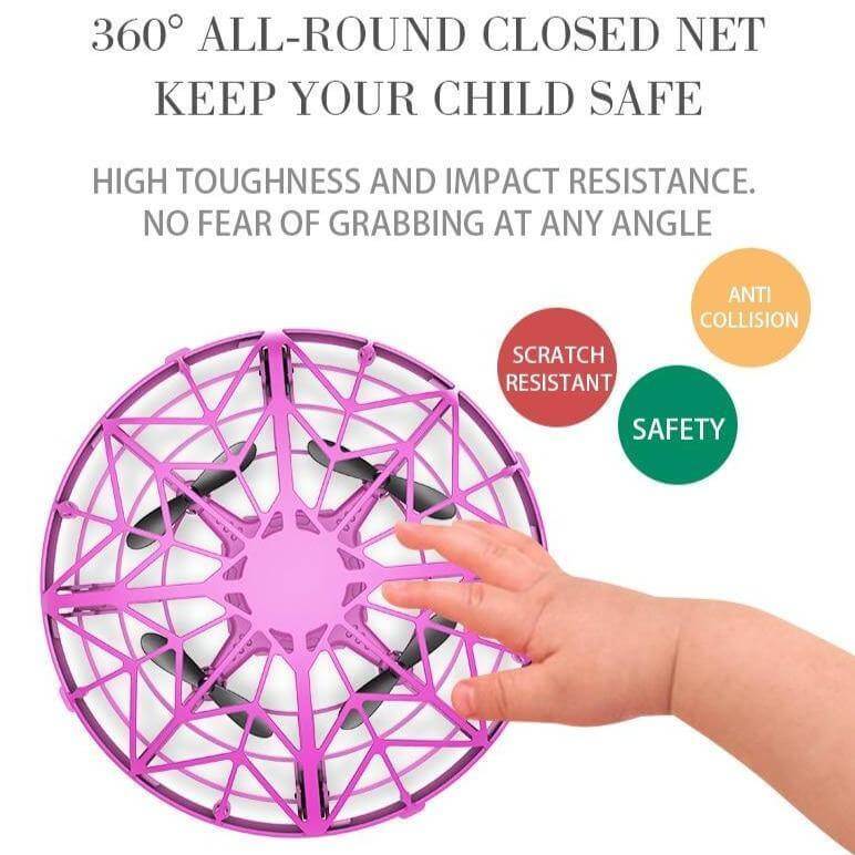 Portable Quadcopter Gesture Sensing Drone with Led Light - Image 6