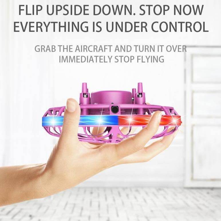 Portable Quadcopter Gesture Sensing Drone with Led Light - Image 7