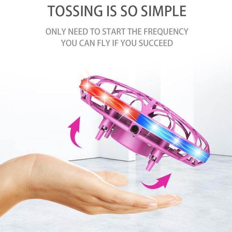 Portable Quadcopter Gesture Sensing Drone with Led Light - Image 8
