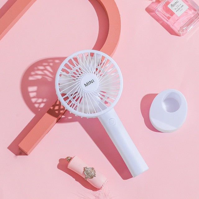 Phone Holder Mini Handheld Fan - Image 5