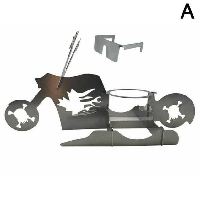 Motorcycle Chicken Grill Stand Rack - Image 8