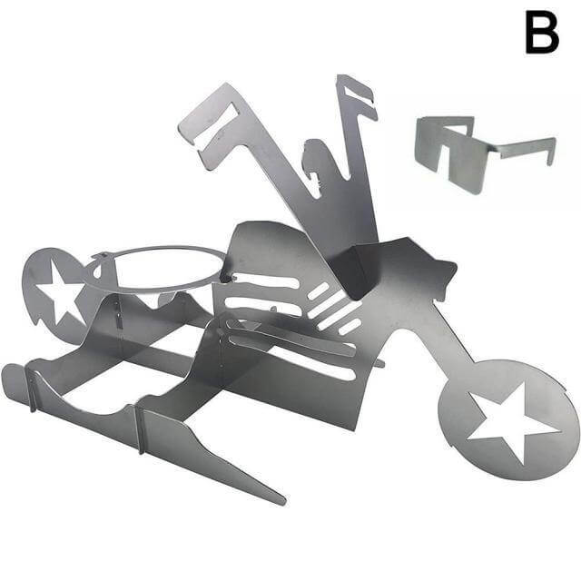 Motorcycle Chicken Grill Stand Rack - Image 11