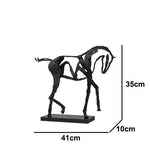 Minimalist Abstract Horse Sculpture Art Figurine