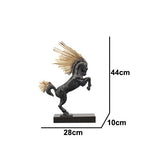 Minimalist Abstract Horse Sculpture Art Figurine