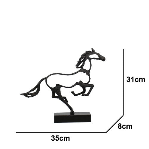 Minimalist Abstract Horse Sculpture Art Figurine